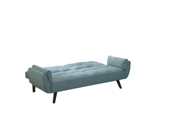 Luske Turquoise Futon Sleeper Sofa - Image 3