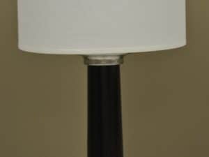 Satin Nickel-Wood Table Lamp