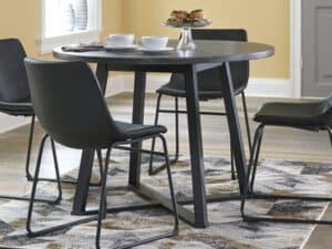 Centiar Round Gray Dining Table