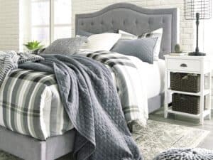 Jerary Queen Grey Hdbd/Ftbd/Rails