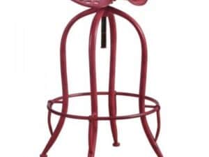 Red Tractor Adjustable Height Barstool
