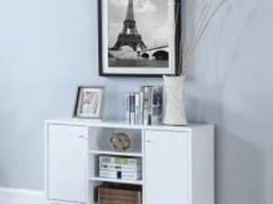 White MC Accent Cab / TV Stand