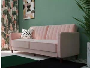 Atwater Lenna Rose Futon Sofa