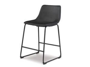 Centiar Black Counter Height Barstool